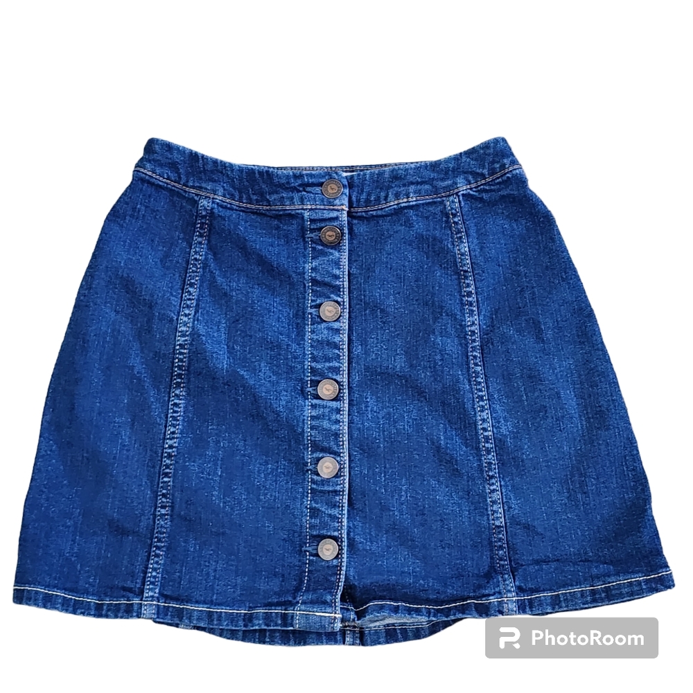Hollister Blue Denim Skirt Size 1 Above The Knee